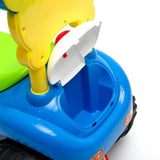 MYTS Boy's Foot-To-Floor Ride-On Push Car With Music And Storage - Blue