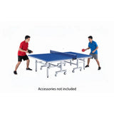 MYTS Foldable Table Tennis Table With Wheels - Blue