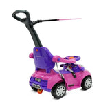 MYTS Girl's Push Car Stroller With Canopy And Safety Guard - Pink