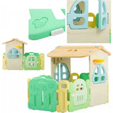 MYTS Kids Cozy Indoor Playhouse With Doors And Windows