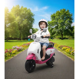 MYTS Kids Electric Ride-On Motorcycle With Dual Motors 12V - White