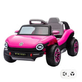 MYTS Girl's Volkswagen Licensed E-Buggy Ride-On Car 12V - Pink