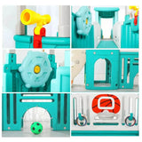 MYTS Multiplay Airplane Activity Tower With 2 Slides - Blue