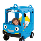 MYTS Tayo Ride-On School Bus With Open Rooftop - Blue