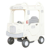 MYTS Tayo Ride-On School Bus With Open Rooftop - Vanilla