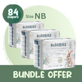 Bloomies Organic Bamboo Baby Diapers for New Born - 84pcs