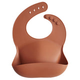 Mushie Silicone Bib Clay - Laadlee
