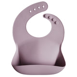Mushie Silicone Bib Pale Mauve - Laadlee