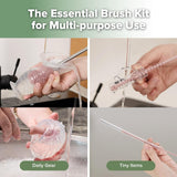 Haakaa Silicone Double-Ended Bottle Brush - Blush