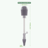 Haakaa Silicone Double-Ended Bottle Brush - Suva Grey