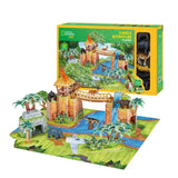 Cubic Fun Ngeokids 3D Puzzle Jungle Adv Playset - 65pcs