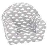 Delsit Arm Chair - Grey with White Clouds