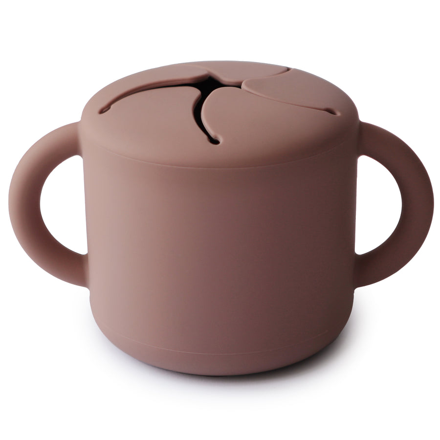 Mushie Silicone Snack Cup Cloudy Mauve - Laadlee