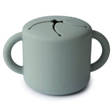 Mushie Silicone Snack Cup Cambridge Blue - Laadlee
