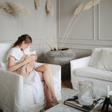 Mushie Swaddle Pale Taupe - Laadlee