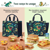 Nohoo Kids Dino Hand Lunch Bag - Purple