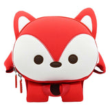 Nohoo Jungle 3D Anti-Lost Fox Backpack - Red