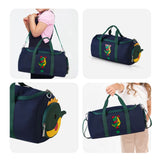 Nohoo Kids Dino Duffle Bag - Blue