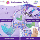 Nohoo Kids Mermaid 16Inch School Bag with Lunch Bag Combo Set - Blue