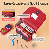 Nohoo Preppy Spine Protection Horizontal School Backpack - Red