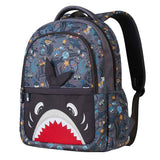 Nohoo Kids Shark 16Inch School Bag - Grey