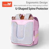 Nohoo Spine Protection School Backpack For 0 - 5 Grade Primary Students - Rabbit Pink