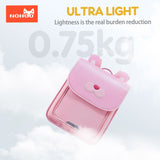 Nohoo Spine Protection School Backpack For 0 - 5 Grade Primary Students - Rabbit Pink