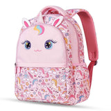 Nohoo Kids Unicorn 16Inch School Bag with Lunch Bag, Handbag and Pencil Case - Pink (Set of 4)