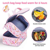 Nohoo Kids Unicorn Insulated Lunch Bag - Pink