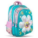 Nova Kids 3D Daisy School Bag 16.5Inch - Green
