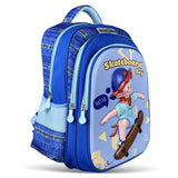 Nova Kids 3D Skater School Bag 16.5Inch - Blue
