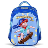 Nova Kids 3D Skater School Bag 16.5Inch - Blue