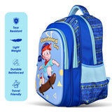 Nova Kids 3D Skater School Bag 16.5Inch - Blue