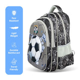 Nova Kids 3D Soccer School Bag - Grey