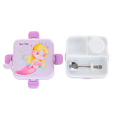 Nova Kids Mermaid Stainless Steel 3 Compartment Bento Lunch Box Set - Purple