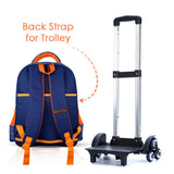 Nova Kids 3D Astronaut School Bag With Trolley 16.5Inch - Blue