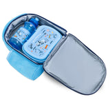 Nova Kids Workspace Lunch Bag With Lunch Box and Water Bottle - Blue