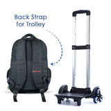 Nova Kids GenZ School Bag With Trolley 17.5Inch - Black