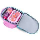 Nova Kids Dinosaurs Lunch Bag With Lunch Box And Water Bottle - Pink