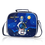 Nova Kids Space Lunch Box And Water Bottle With Lunch Bag - Blue