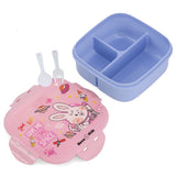 Nova Kids Rabbit Square Bento Lunch Box 1000ml - Pink