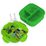 Nova Kids T-Rex Square Bento Lunch Box 1000ml - Green
