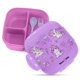 Nova Kids Unicorn Square Bento Lunch Box 1000ml - Purple
