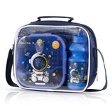 Nova Kids Astronaut 16Inch School Bag With Kids Trolly - Blue (Set of 5)