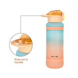 Nova Kids Water Bottle with Straw 1000ml - Orange