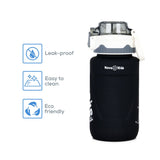 Nova Kids Water Bottle With Straw 550ml - Black