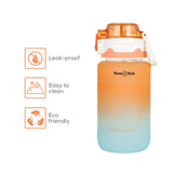 Nova Kids Water Bottle With Straw 550ml - Orange