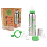 Organic Kidz Baby Grows Up Gift Set Narrow Necked Bottle 270ml - Green