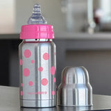 Organic Kidz Thermal Wide Mouth Pink Dots - 210ml