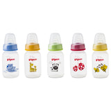 Pigeon Decorated Animals Plastic Bottle 120ml - Assorted